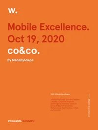 Certificate co co mobile excellence