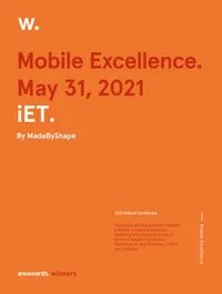 Certificate iet mobile excellence