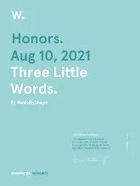 Certificate three little words hm